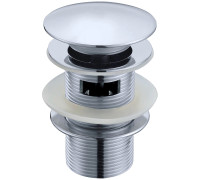 Донный клапан для раковины Boheme Click-Clack с переливом хром 612/2