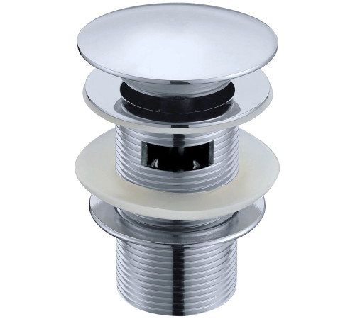 Донный клапан для раковины Boheme Click-Clack с переливом хром 612/2