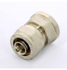 Муфта обжимная никелированная Uni-Fitt 16x1/2 ВР 661N6200