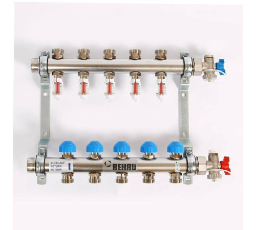 Коллекторная группа REHAU HKV-D 1 x 3/4 5 выходов 208051
