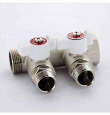 Коллектор с шаровыми кранами Uni-Fitt 3/4х1/2 2 выхода 40 мм 420N3220