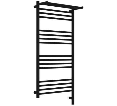 Полотенцесушитель электрический Сунержа Богема 3.1 с 1 полкой 50х100 см правый черный матовый 31-6007-1050