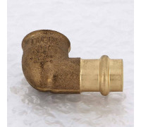 Угол 90° пресс-В бронзовый Viega Sanpress 15х1/2 108441