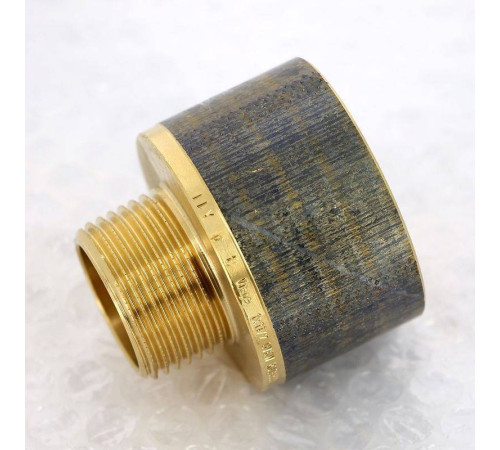 Переходник круглый Viega 1 x 1 1/2 дюйма НВ бронза 650858