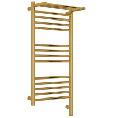 Полотенцесушитель электрический Сунержа Богема 3.1 с 1 полкой 40х80 см правый золото глянец 03-6007-8040