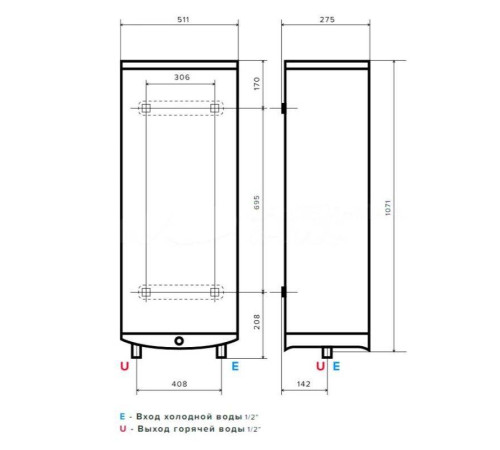 Водонагреватель накопительный Ariston ABSE VLS PRO PW 80 3700699