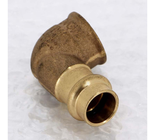 Угол 90° пресс-В бронзовый Viega Sanpress 15х1/2 108441