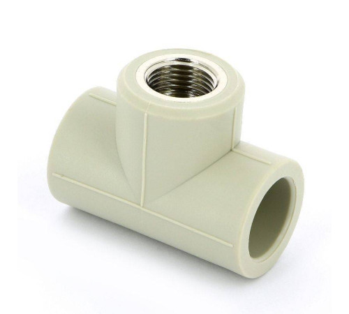 Тройник полипропиленовый FV-Plast 25х1/2х25 мм с внутренней резьбой 222026