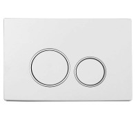 Кнопка смыва для инсталляции Boheme пластик 24х1.5х16 см белый 661