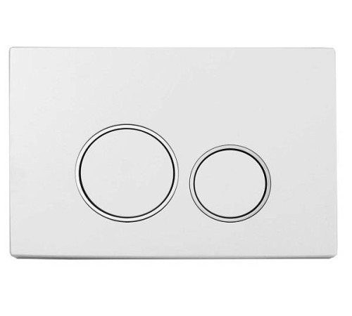 Кнопка смыва для инсталляции Boheme пластик 24х1.5х16 см белый 661