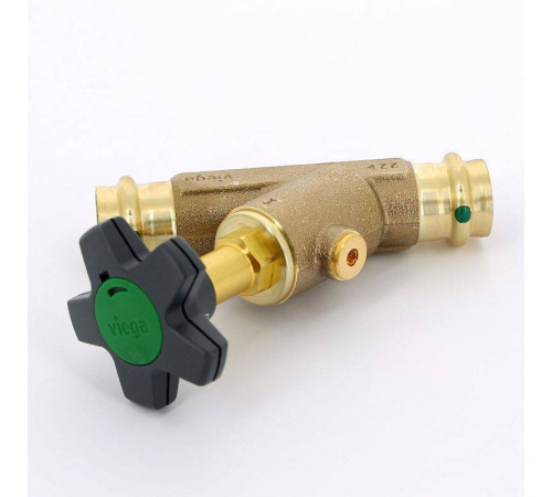 Вентиль комбинированный бронзовый Viega Easytop Basic CRV 22 мм 757212