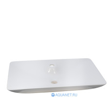 Раковина накладная Allen Brau FANTASY Y 644x395 мм с отверстием белая 4.11017.20