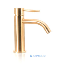 Смеситель для раковины без донного клапана Paffoni Light LIG071HGSP медовое золото брашированное