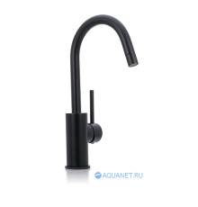 Смеситель для кухни с поворотным изливом Paffoni Light LIG078NO черный матовый