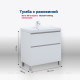 Тумба с раковиной Aquanet Вега 80 Flat напольная 2 ящика 00345382