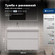 Тумба с раковиной Aquanet Nova Lite 2.0 90 L 2 ящика белый глянец 00365922