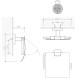 Держатель туалетной бумаги Decor Walther Basic TPH4 подвесной хром 0530200