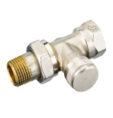 Клапан радиаторный запорный прямой Ридан LV Ду 15 никелированный 003L0144R