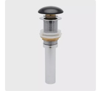 Донный клапан AQUAMET PushOpen с переливом черный матовый AQM7002-1MB