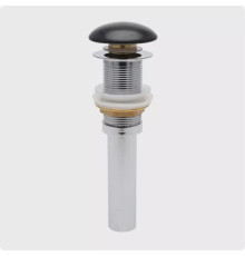 Донный клапан AQUAMET PushOpen с переливом черный матовый AQM7002-1MB