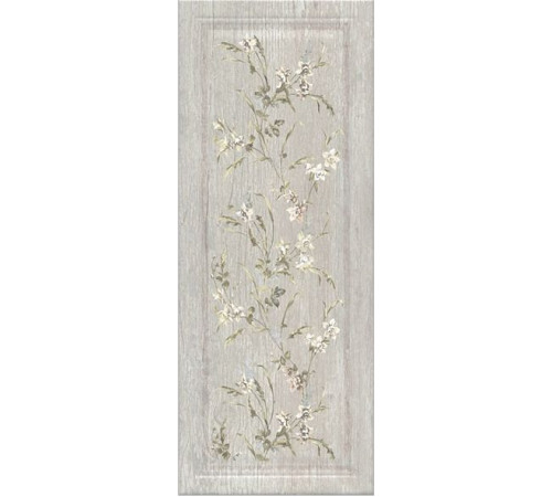 Плитка настенная Kerama Marazzi Кантри Шик серый панель декорированный 20х50 см 7189