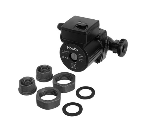 Насос циркуляционный Hoobs CT 25-60S 180 мм 100 Вт с гайками 08102H