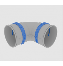 Отвод 90° Heliroma Flexag 90 мм FL90-PP90