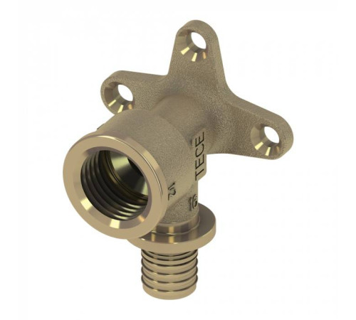 Уголок с настенным креплением TECEflex 25x3/4 латунь 768526