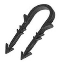 Скоба якорная Walraven BIS KAL для труб до 20 мм 58 мм черная 300 шт 0870158