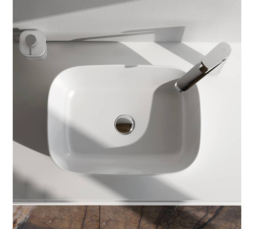 Раковина накладная AM.PM Func 45 см прямоугольная M8FWCC10450WG