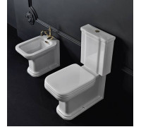 Унитаз-моноблок Kerasan Waldorf 68х36.7 см белый/хром 750990/411701/418101/760390