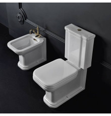 Унитаз-моноблок Kerasan Waldorf 68х36.7 см белый/хром 750990/411701/418101/760390