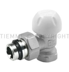 Клапан запорный угловой Tiemme 3/4 ВР х 3/4 НР с уплотнительным кольцом 3330017