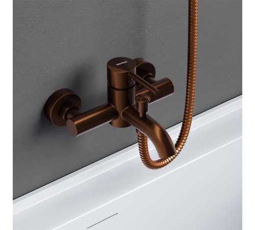 Смеситель для ванны и душа Damixa Scandinavian Pure розовое золото 361000500