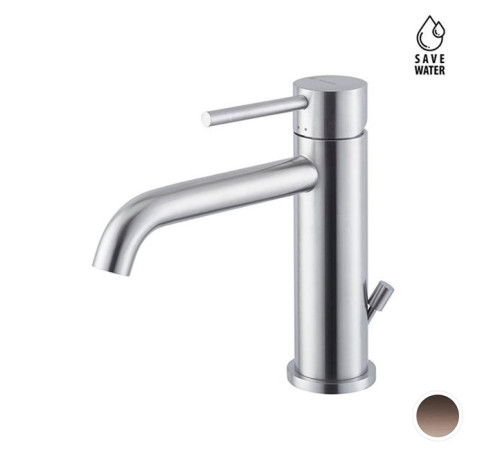 Смеситель для раковины Newform X-STEEL 316 с донным клапаном излив 145 мм PVD Brushed copper bronze 69610X.59.067