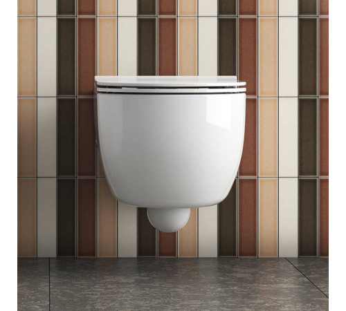 Унитаз подвесной безободковый Globo Mode 53х34 см MES02.BI