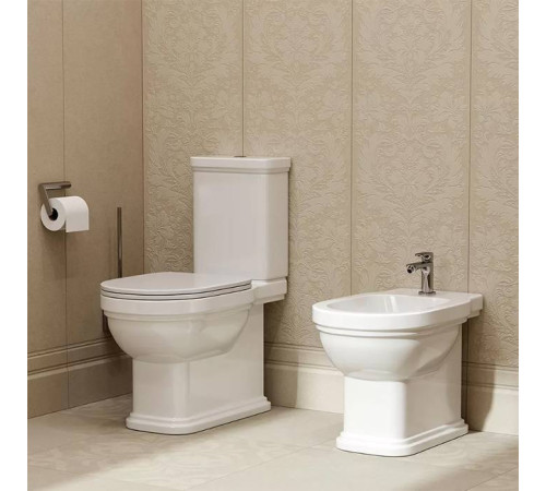 Унитаз-моноблок Kerama Marazzi Pompei 37x67 см белый глянцевый PO.wc.01/PO.cis.01