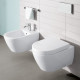 Биде подвесное Villeroy & Boch Subway 2.0 37х56.5х28 см CeramicPlus альпийский белый 540000R1