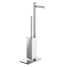 Стойка напольная с держателем бумаги и ершиком Colombo Design Units DX хром B9107D.CR
