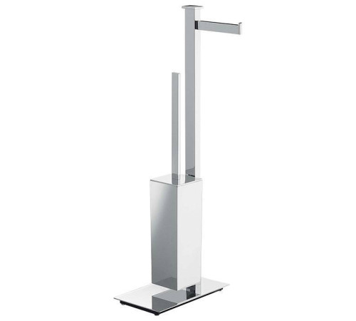Стойка напольная с держателем бумаги и ершиком Colombo Design Units DX хром B9107D.CR
