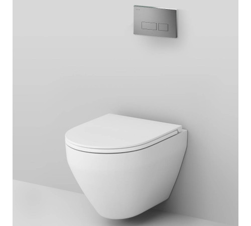 Комплект инсталляции AM.PM с подвесным унитазом FlashClean, сиденьем микролифт и клавишей IS47031.701700