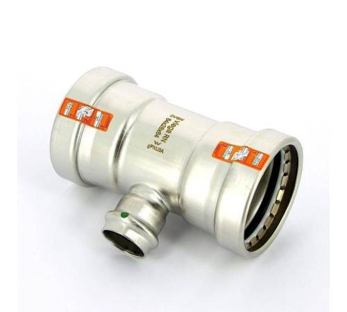 Тройник пресс нержавеющая сталь Viega Sanpress Inox XL 64х28х64 мм 578060