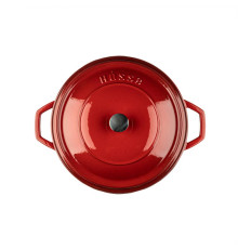 Кастрюля глубокая Hascevher Yeni Derin 28 см красная A905528