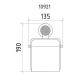 Держатель для туалетной бумаги подвесной Boheme Royal Cristal бронза 10921-BR-B
