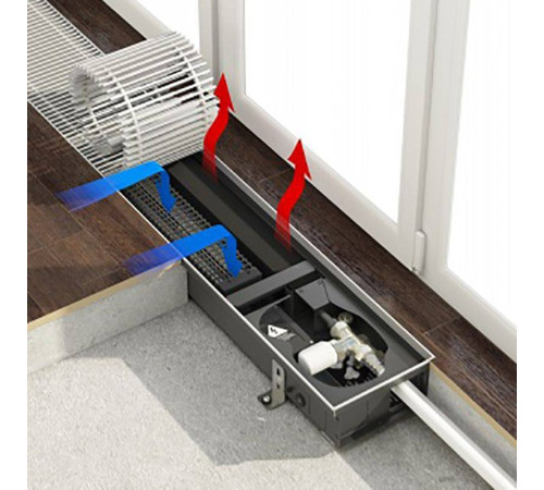 Внутрипольный конвектор Varmann Qtherm Q 230.110.1500 RR U EV1