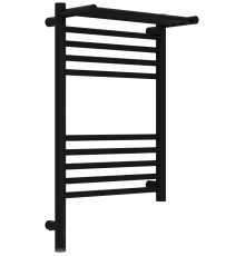 Полотенцесушитель электрический Сунержа Богема 3.1 с 1 полкой 400x600 мм левый черный матовый 31-6006-6040