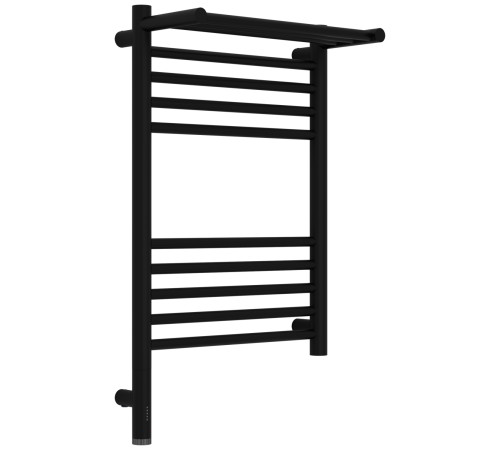 Полотенцесушитель электрический Сунержа Богема 3.1 с 1 полкой 400x600 мм левый черный матовый 31-6006-6040