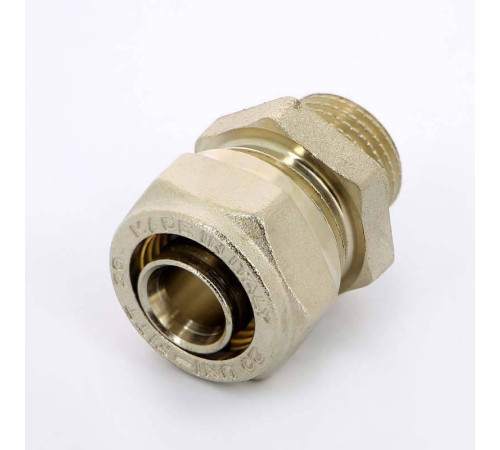 Муфта обжимная Uni-Fitt никелированная 20х1/2 НР 662N7200