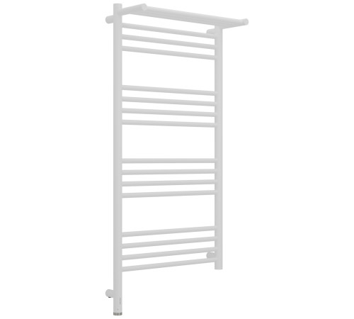 Полотенцесушитель электрический Сунержа Богема 3.1 с 1 полкой 50х100 см левый белый матовый 30-6006-1050