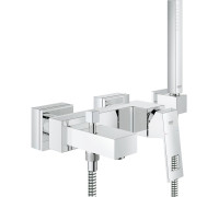 Смеситель для ванны GROHE Eurocube с душевым гарнитуром хром 23141000